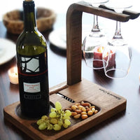 Wine Bottle Holder with Tray
