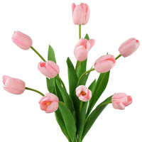 30 Bouquets Tulips, Artificial Plants, Real Touch Arrangement Of Flower Bouquets,Decorations For Court Gatherings, Office Weddings, Spring Festival, Valentine'S Day (Pink)