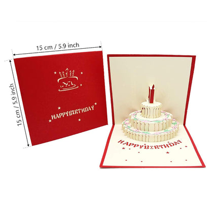 Joyful Celebrations 3D Popup Birthday Card for Special Occasions - Perfect Greeting for Birthdays, Mother's Day, and Anniversaries