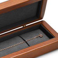 Solid Wood Pendant/Long Chain Box Necklace Box Necklace Gift Box Valentine'S Day Gift Womens Gift Box(Grey)