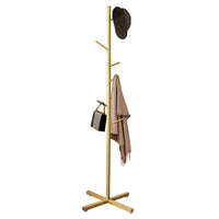 Gold Coat Hat Hanging Stand Clothes Hanger Rack Tree Organiser