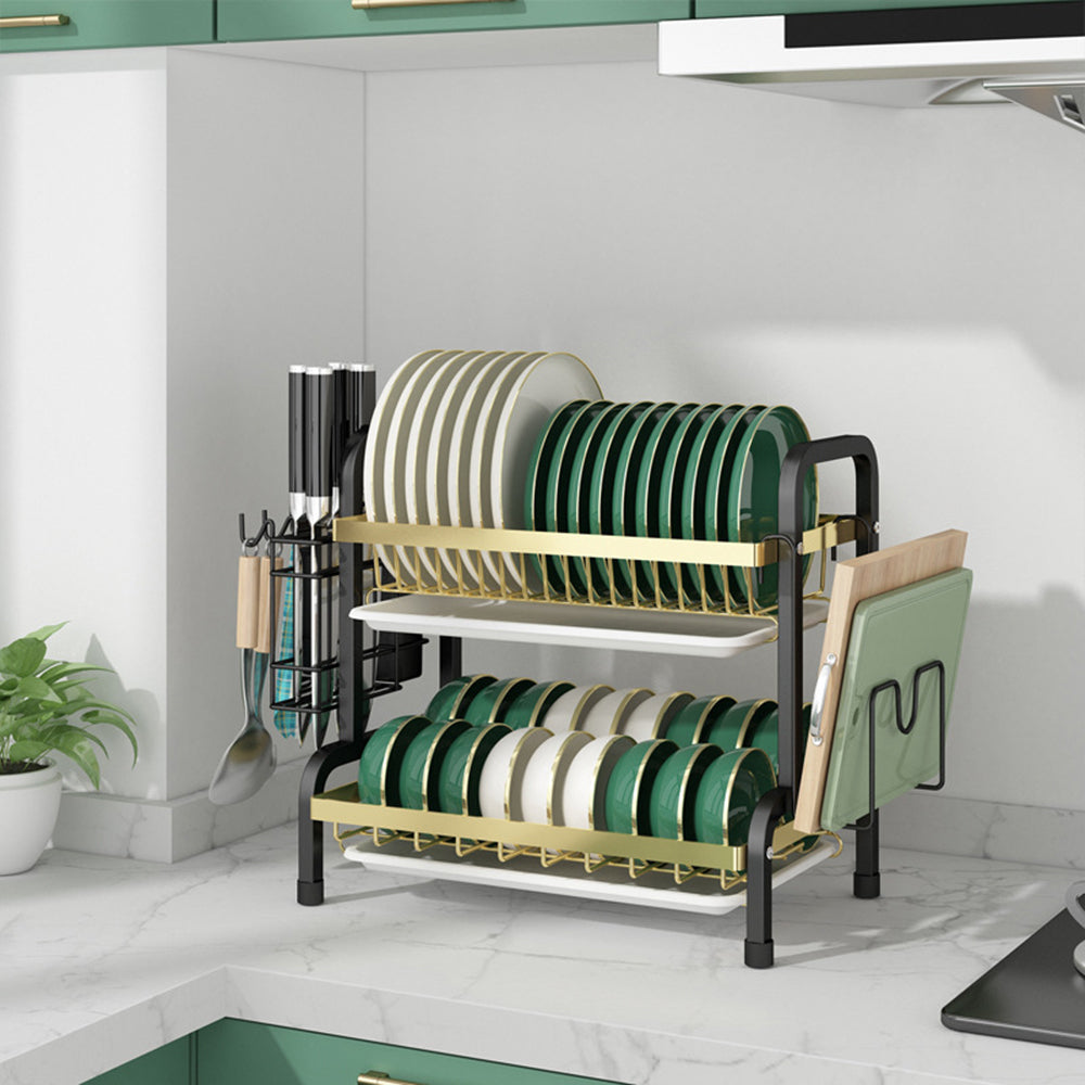 Dish Drainer Drying Rack with Kitchen Organiser rack