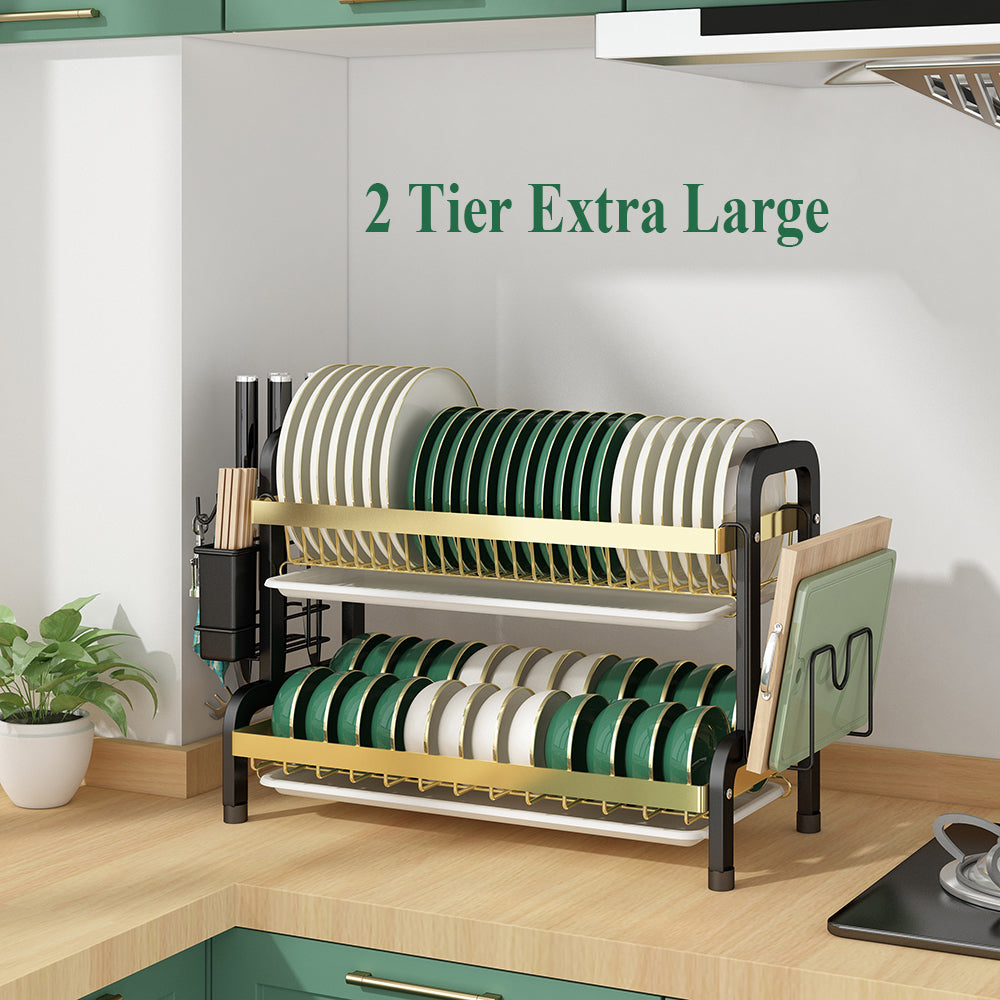 Dish Drainer Drying Rack with Kitchen Organiser rack