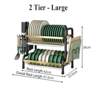 Dish Drainer Drying Rack with Kitchen Organiser rack