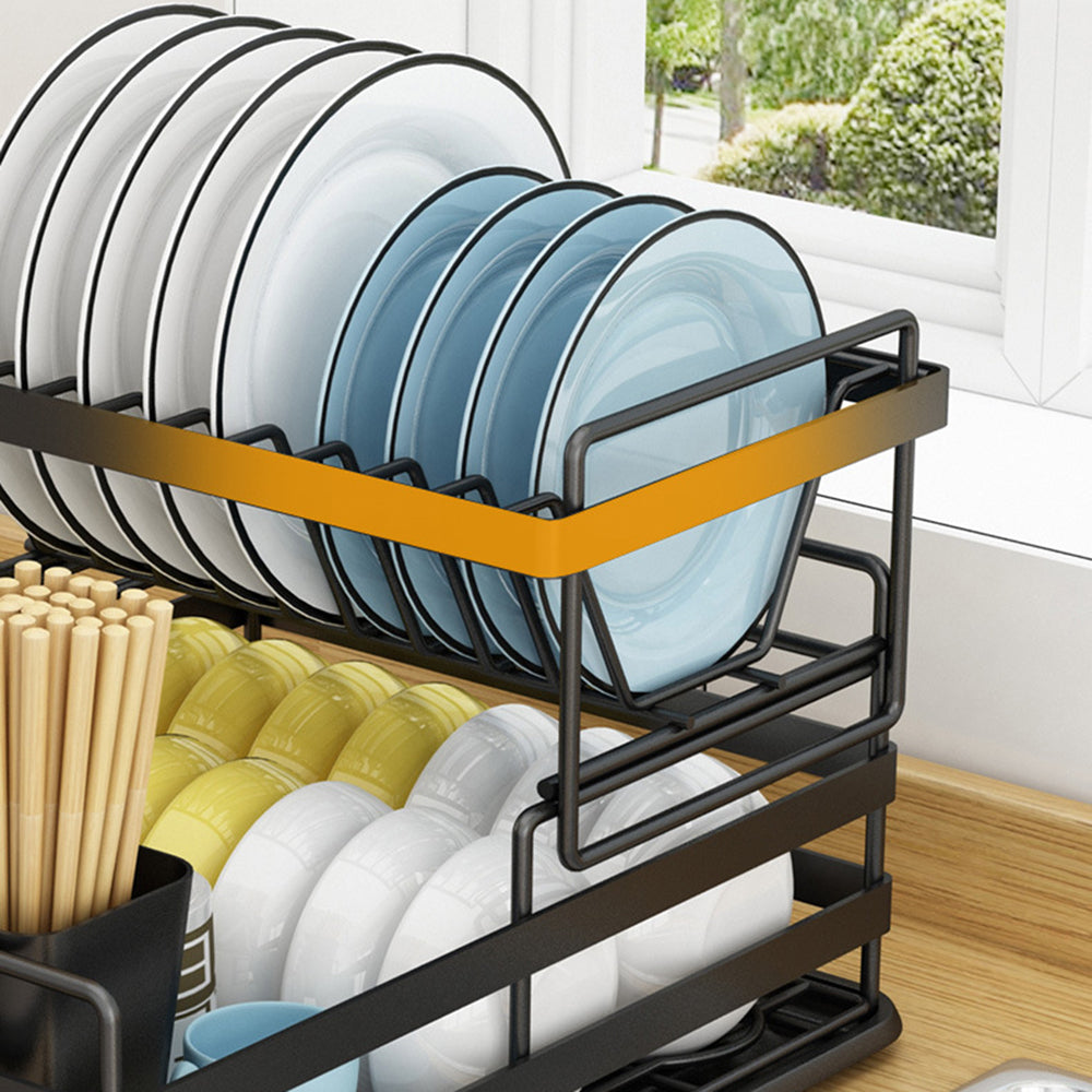 2 tier Dish Drainer Kitchen Counter Dish Rack