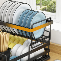 2 tier Dish Drainer Kitchen Counter Dish Rack