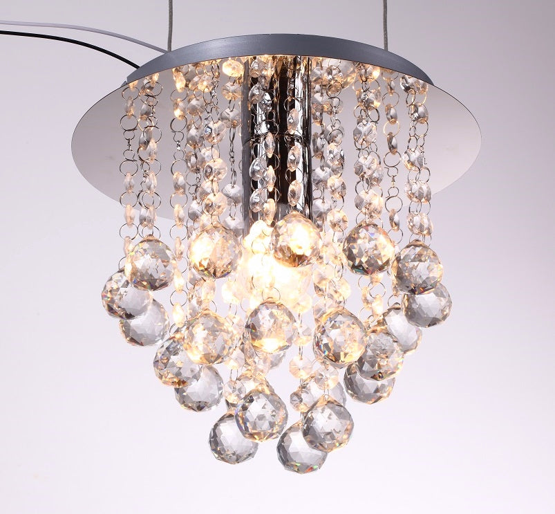 Exquisite K9 Crystal Ceiling Lamp Chandelier 25cm of Elegance