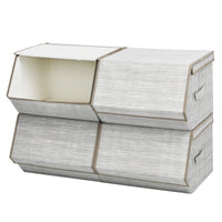 Large Stackable Bins Cubes with lids-storage organiser