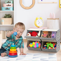 Large Stackable Bins Cubes with lids-storage organiser