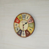 Handmade Large Colourful Wall Clock