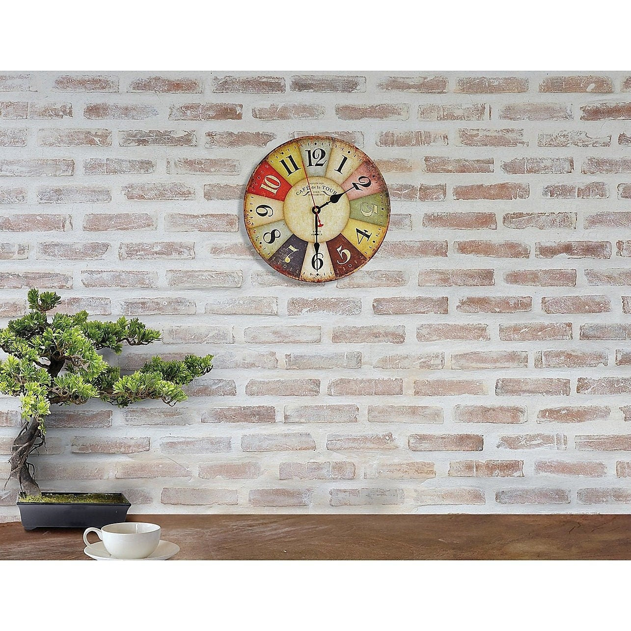 Handmade Large Colourful Wall Clock