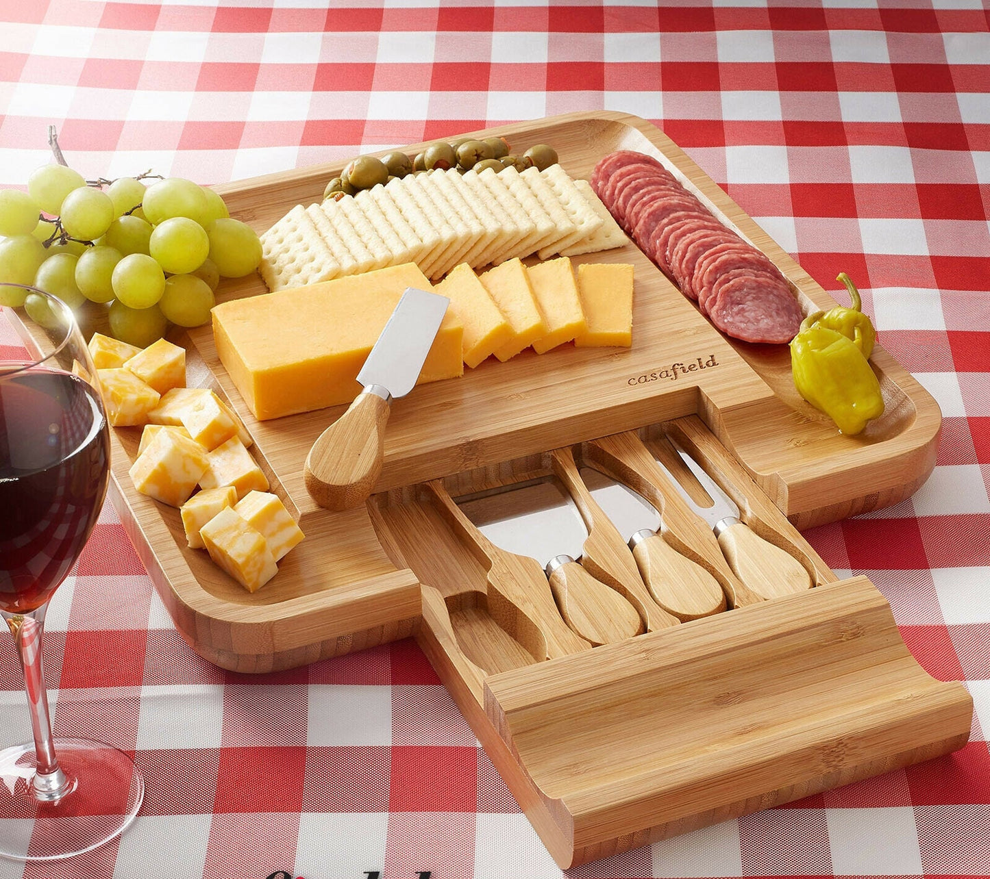 Knife Set with Bamboo Chopping Board