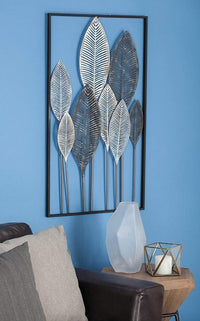 Retro Metal Wall Art Large Hanging Leaf Tree Decoration for Both Indoor and Outdoor Settings