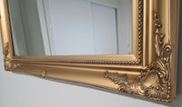 French Antique Wall Mirror - Available in Gold, Silver, or Black