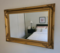 French Antique Wall Mirror - Available in Gold, Silver, or Black