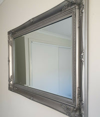 French Antique Wall Mirror - Available in Gold, Silver, or Black