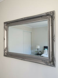 French Antique Wall Mirror - Available in Gold, Silver, or Black