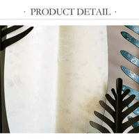 Large Metal Wall Art Hanging Leaf Tree Home Decor - Antique Style for Indoor or Outdoor Use