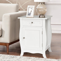 Wooden Nightstand Drawer Bedside Table Storage Cabinet Bedroom Furniture