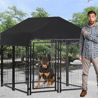 Heavy-Duty Large Villa Dog Kennel Outdoor Dog Yard Pet Playpen House Waterproof