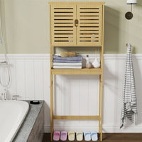 4-Tier Bamboo Bathroom Toilet Storage Rack