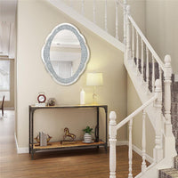 Diamond Decorative Oval Wall Mirror