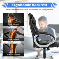 Office Chair Big&Tall High-Back Chair Executive Ergonomic Seat PU Leather 136KG