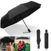 Large Strong Rain Windproof Umbrella Portable Auto Open Travel Folding Umbrella