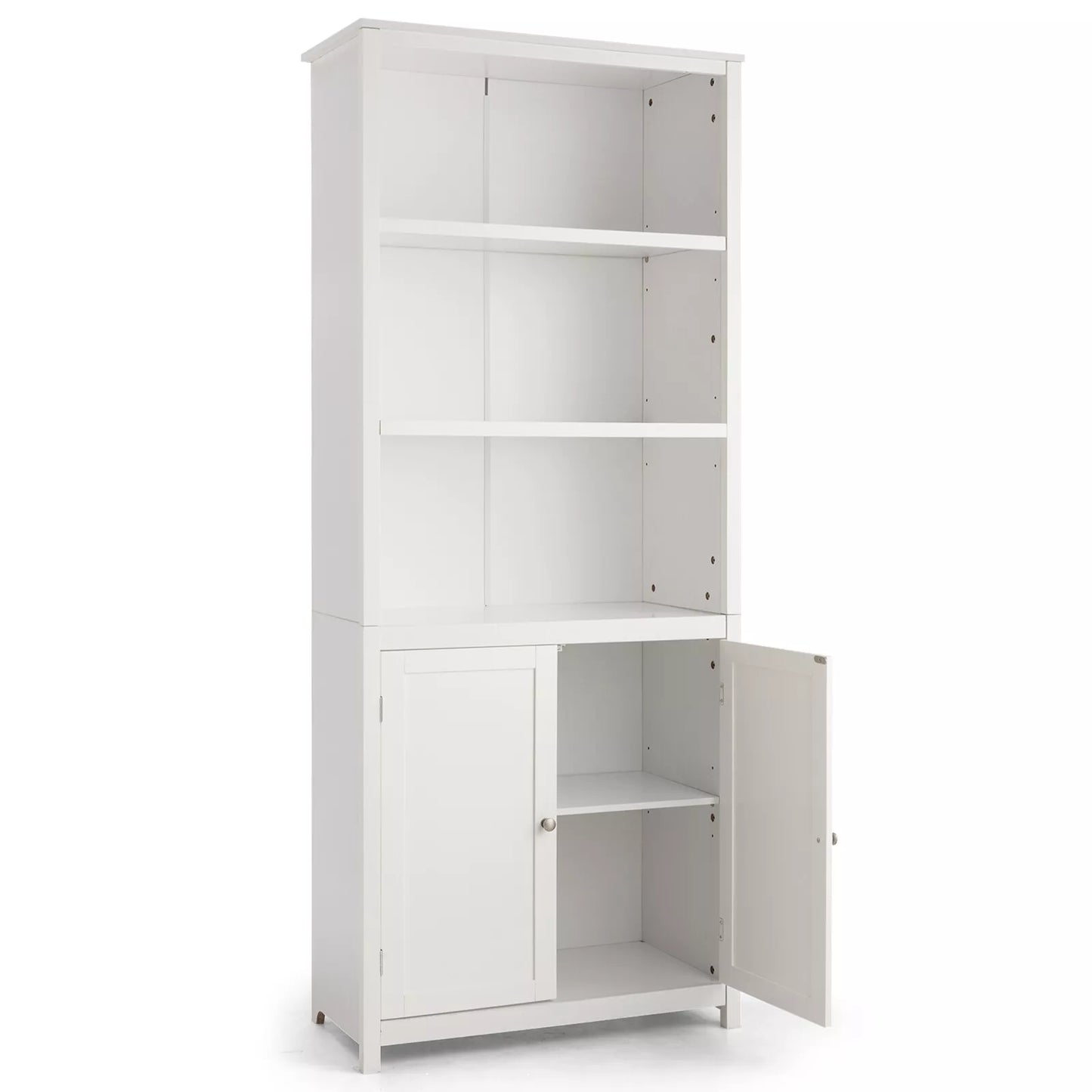 182cm Tall Wooden Display Shelf & Bookshelf Stand – Stylish Storage Cabinet for Home or Office