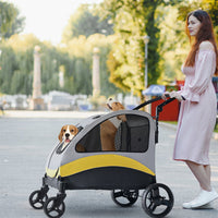 Foldable Dog Stroller Pet Jogger Wagon Travel Carriage