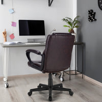 PU Leather Office Chair Modern Executive Ergonomic Swivel Computer Chair