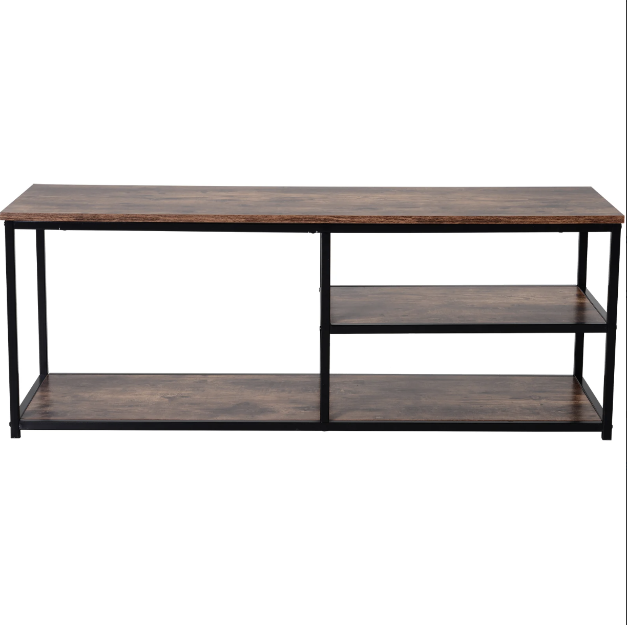 TV Cabinet Entertainment Unit Stand 140cm fits up to 65 inches TV Wood Metal TV Consol