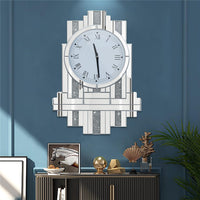 Large Sparkle Twinkle Bling Wall Clock Diamond Silent Wall Clock Home Decorative