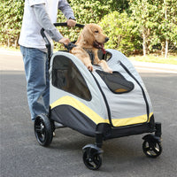 Foldable XX-Large Dog Pet Mobile Stroller Pram Carriage Jogger Holds up to 55KG