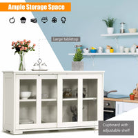 Kitchen Sideboard Buffet Storage Cabinet with Dining Table and Hallway Organizer