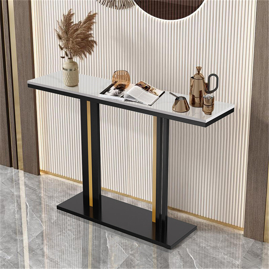 Heavy Duty Marble Entry Console Table Extra Large Sofa Table Accent Furniture