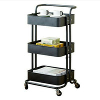 Heavy Duty 3 Tier Service Cart Restaurant Trolley Kitchen Serving Catering Shelf