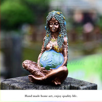 Large Millennial Mother Earth Goddess Art Statue