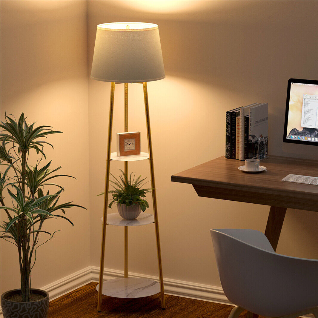 3-Tier Shelf Floor Lamp