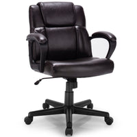 PU Leather Office Chair Modern Executive Ergonomic Swivel Computer Chair