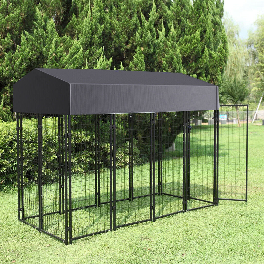 Jumbo Outdoor Dog Kennel Heavy Duty Pet Playpen Pre-galvanized Animal Cage Fence