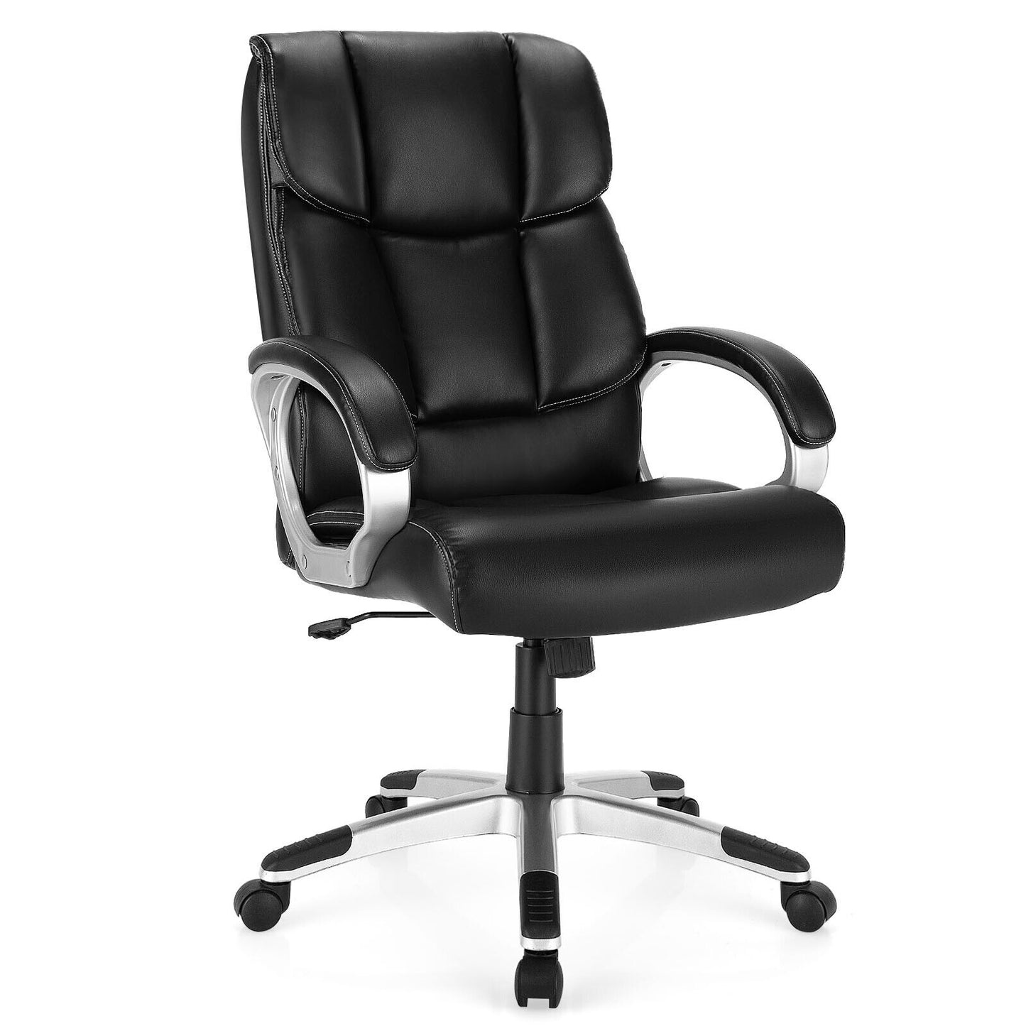 Office Chair Big&Tall High-Back Chair Executive Ergonomic Seat PU Leather 136KG