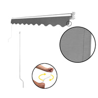 4x2.5M Folding Arm Awning Aluminum Sunshade Retractable Outdoor Sunshade Canopy