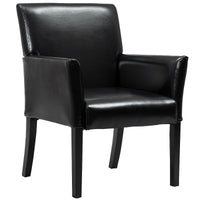 Executive PU Leather Guest Chair Reception Side Arm Chair Upholstered