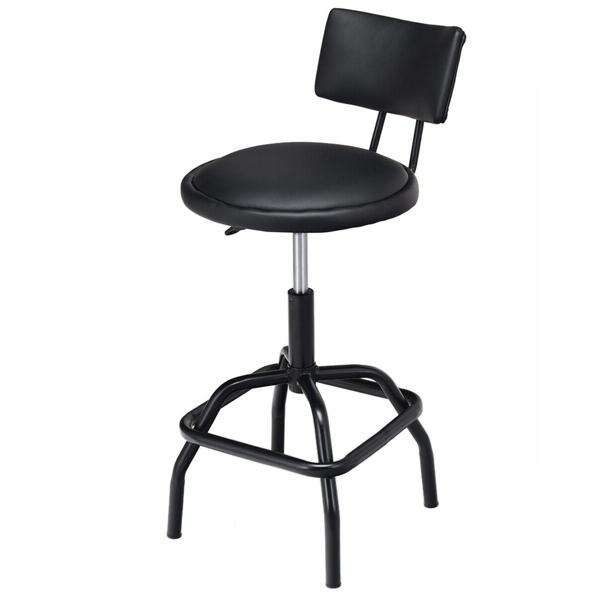 2 Pcs 360 Degree Swivel Bar Stools Pub Chairs Height Adjustable Modern Stool