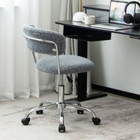 Office Chair Adjustable Swivel Vanity Chair Computer Desk Sherpa Chair