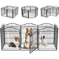 Durable Portable Dog Playpen Large Crate Pet Puppy Dog Fence Kennel Out/Indoor