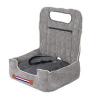 Durable Travel Dog Car Seat Elevated Pet Booster Seat with Front&Back Protection