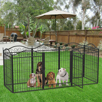 Heavy Duty Foldable Metal Indoor Outdoor Exercise Pet Fence Dog Playpen Kennel