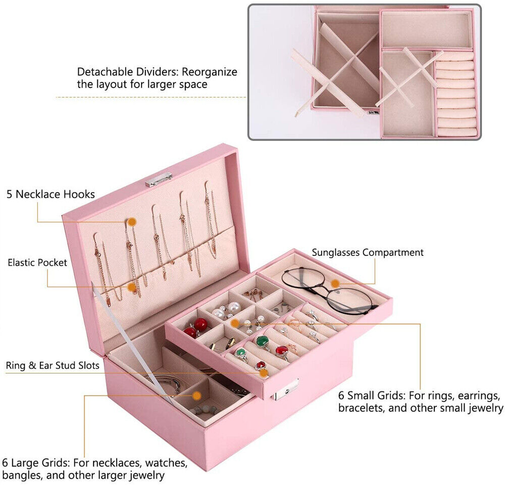 Jewellery Organizer Case Storage Display